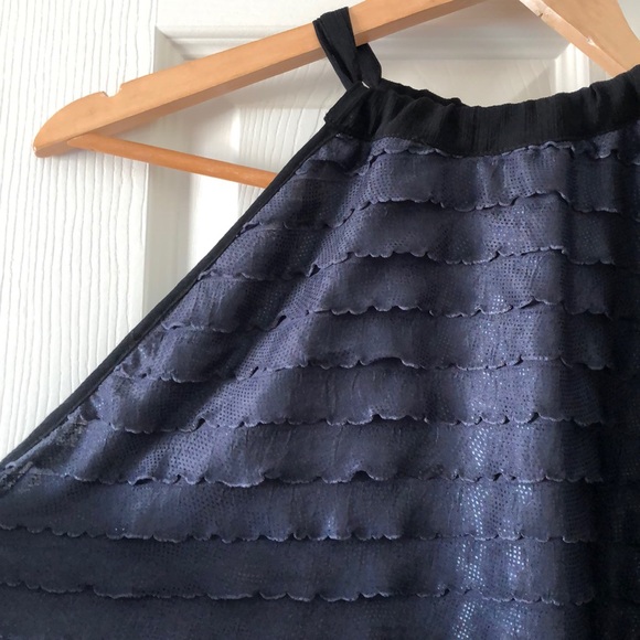 Reitmans Black Halter Top with Bow - Picture 2 of 4